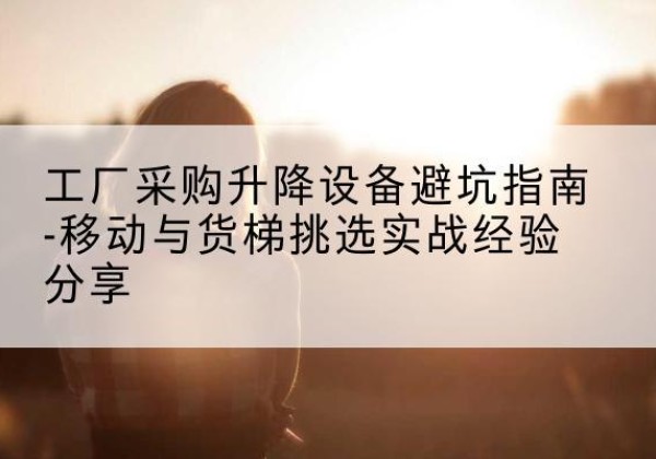 图们移动式升降机怎么选-工厂采购升降设备避坑指南-移动与货梯挑选实战经验分享